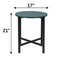 Side Table | Green Marble Table with Grey Metal Frame-21 Inch Height